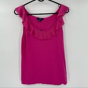 NEW Chaps Pink Sleeveless Knit Sweater / Top